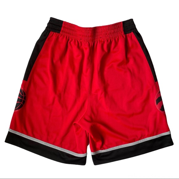 Nike NBA Authentic Toronto Raptors Swingman Official Shorts Red Black - Sz 38 - Picture 2 of 6